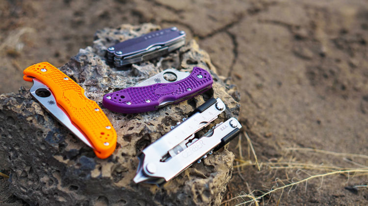 Backpacking knife and multitools